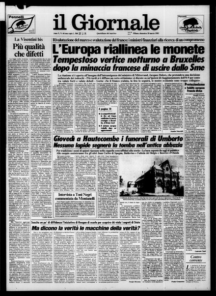 Il giornale : quotidiano del mattino